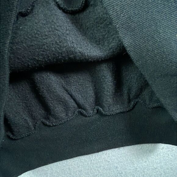 Vintage Jerzees Sweater Black Sweatshirt Blank 50/50 Blend USA Men's XL NOS - Picture 7 of 8